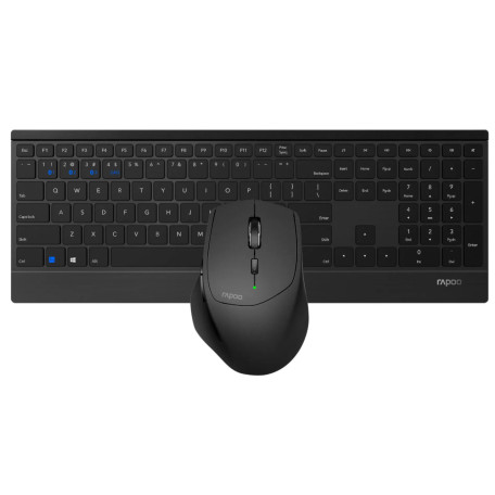 Simsiz klaviatura va sichqoncha Rapoo 9500M Black