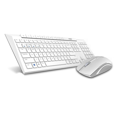 Беспроводная клавиатура и мышь Rapoo 8210M White
