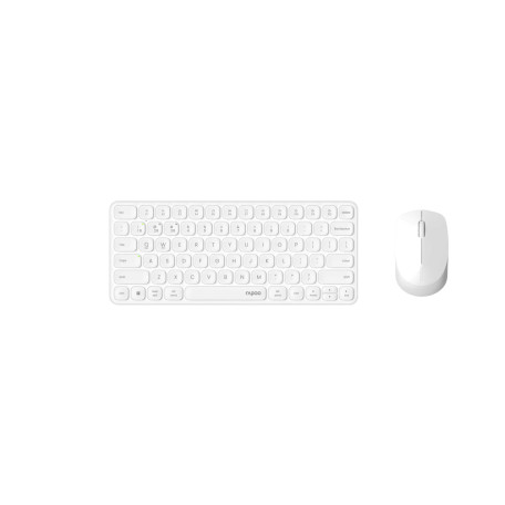 Беспроводная клавиатура и мышь Rapoo 9010M White