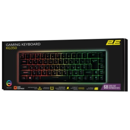 Игровая клавиатура 2E KG350 USB 68key