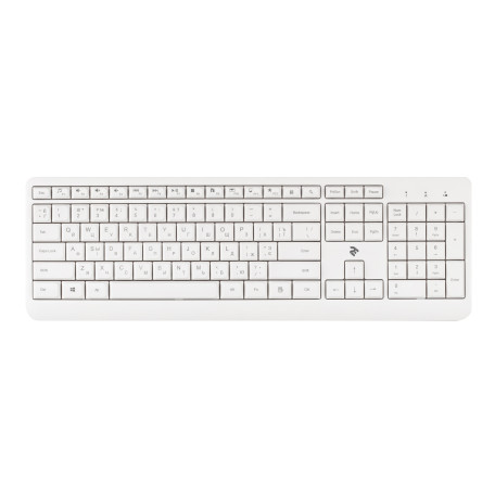Simsiz klaviatura 2E KS220 WL White