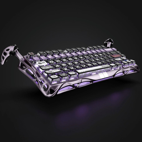 Игровая клавиатура GravaStar Mercury V75 Pro 80keys Iron Purple