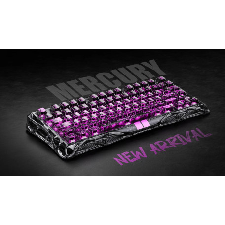 Игровая клавиатура GravaStar Mercury V75 Lite Transparent Black